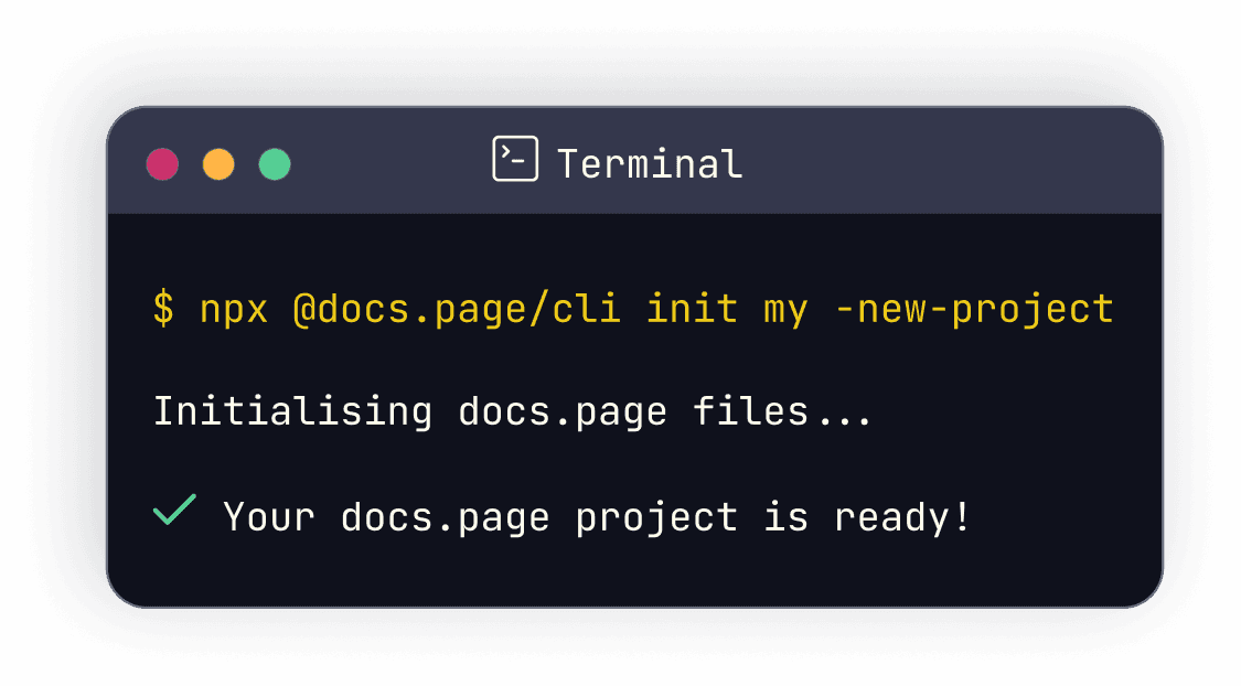 Install docs.page with the CLI